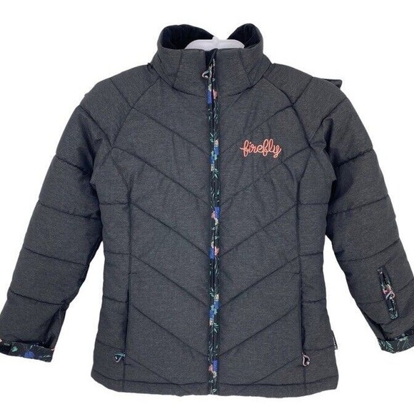 Firefly RAFIKA V2 Snowboarding Winter Insulated Aquabase Jacket Grey Kids Small - Picture 1 of 8